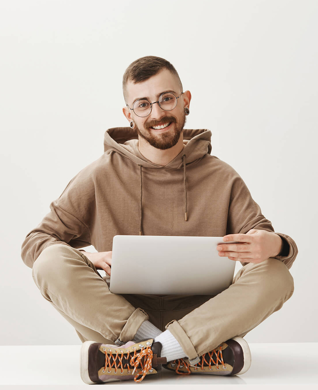 Designer working with a laptop